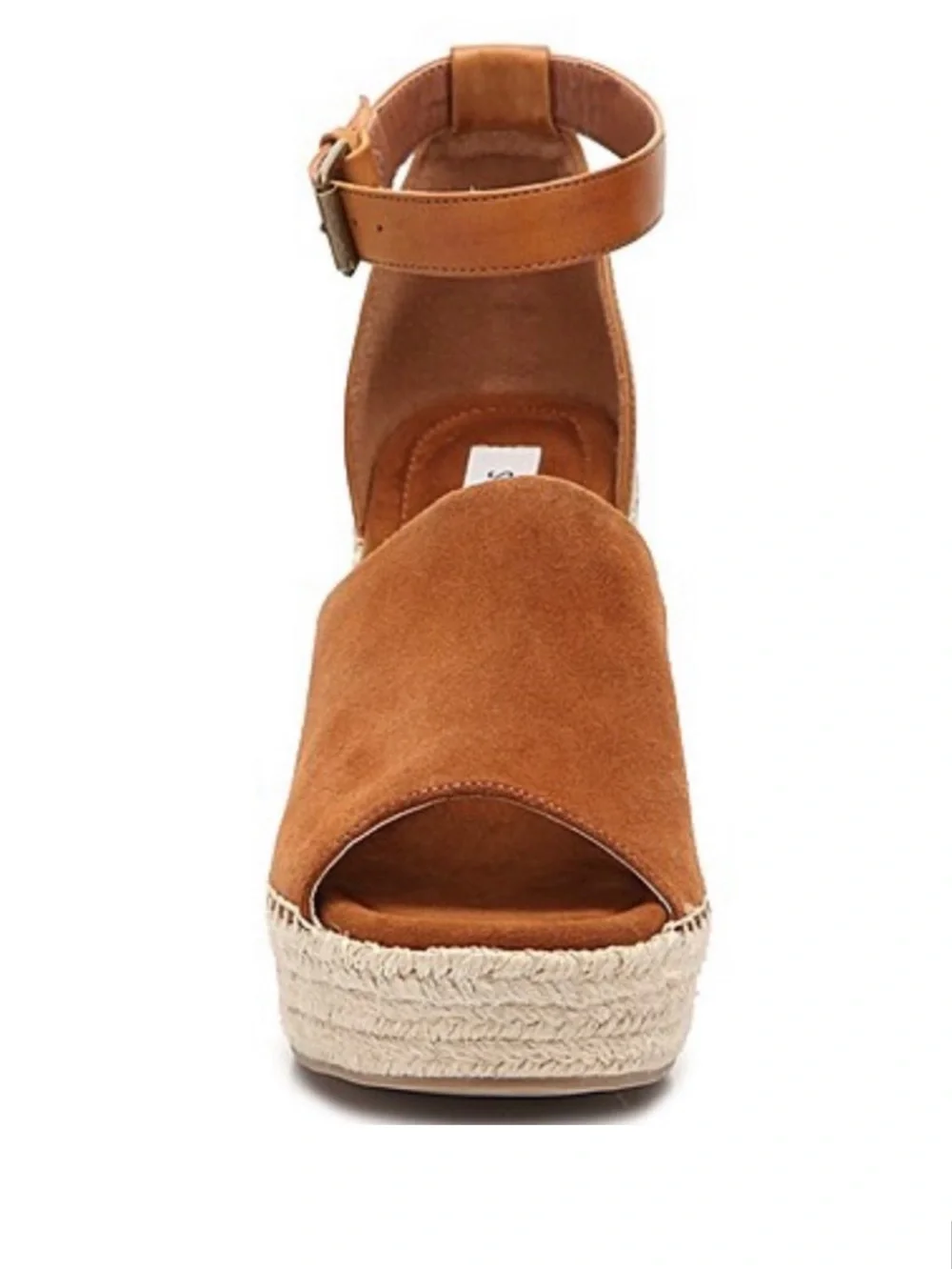 Steve Madden Camel Espadrille Wedge Sandals with Ankle Strap